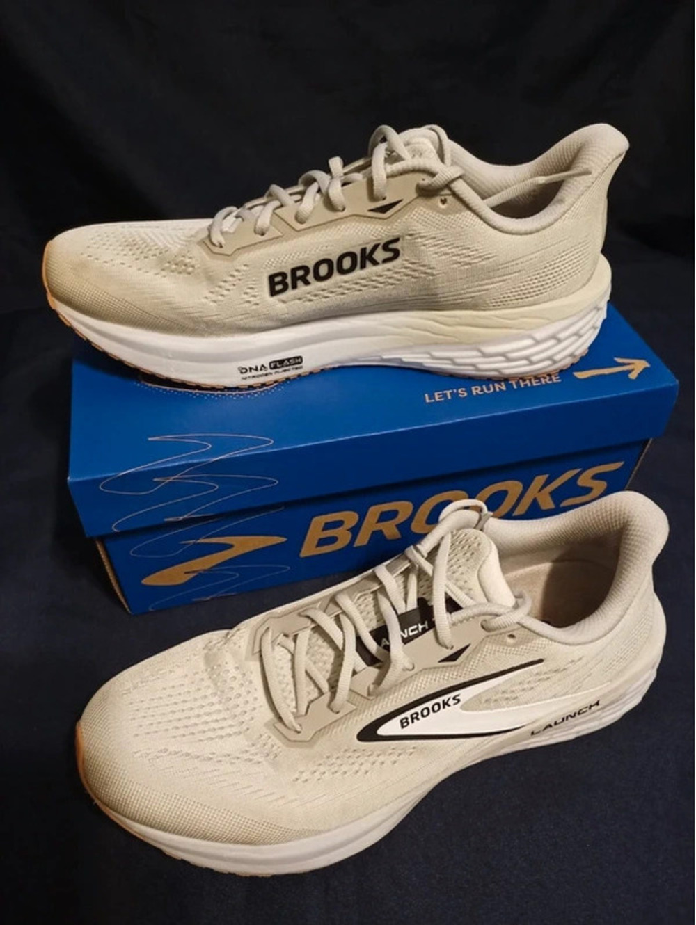 Men's Size 11 - Brooks Launch 11 White Grey Black